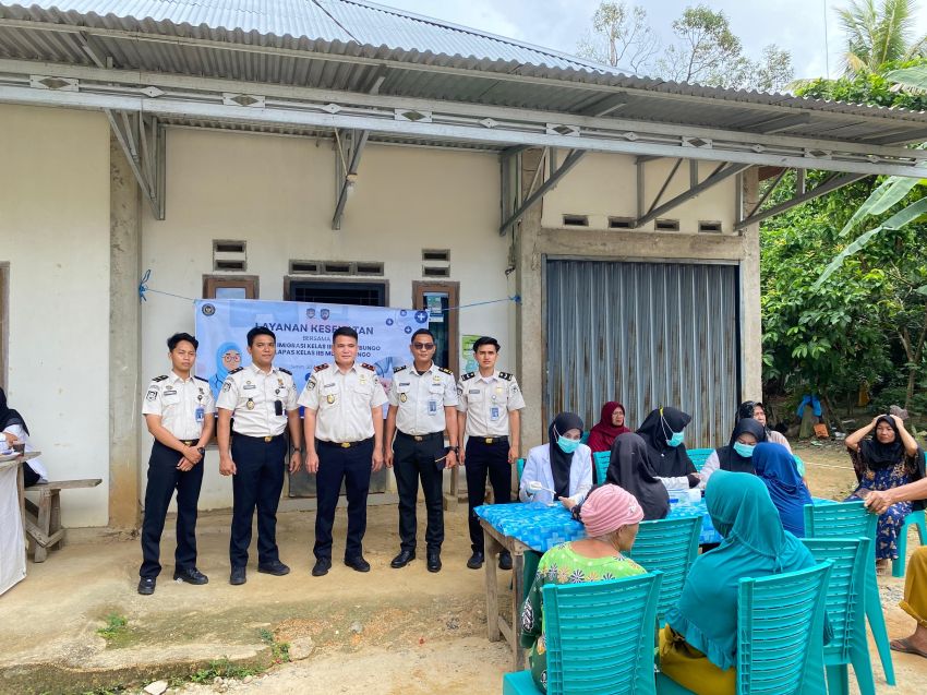 Lapas Muara Bungo dan Imigrasi Gelar Pelayanan Kesehatan Gratis Bagi 39 Masyarakat