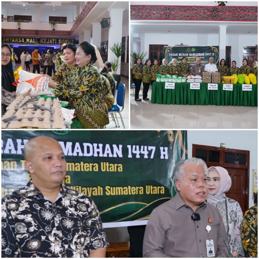 Kejati Sumut Bersama Ikatan Adhyaksa Dharmakarini (IAD) Gelar Pasar Murah
