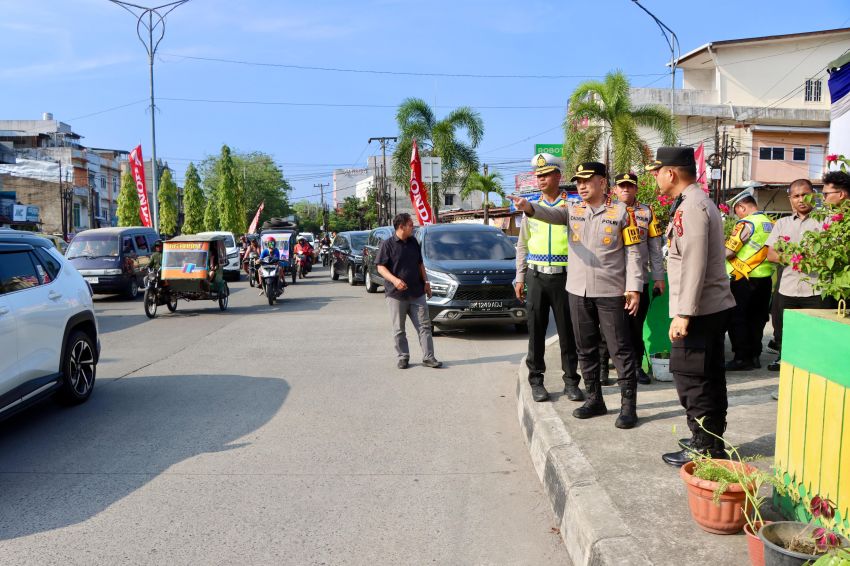 Pastikan Mudik Aman, Kapolrestabes Medan Cek Kesiapan Pospam Underpass Titi Kuning