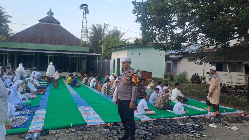 Polres Langkat Amankan Pelaksanaan Salat Idul Fitri 1447 Hijriyah Muhammadiyah