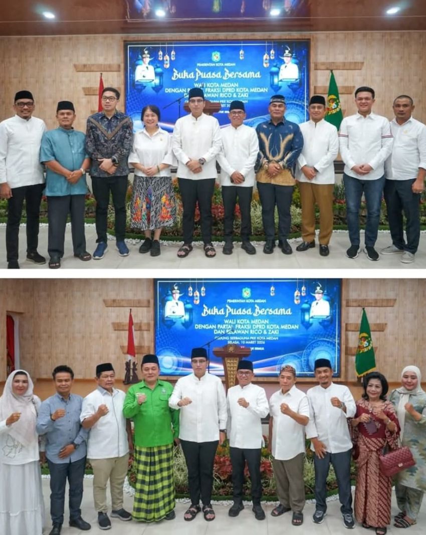 Buka Puasa Bersama Relawan, Rico Waas Ajak Satukan Tekad Majukan Kota Medan