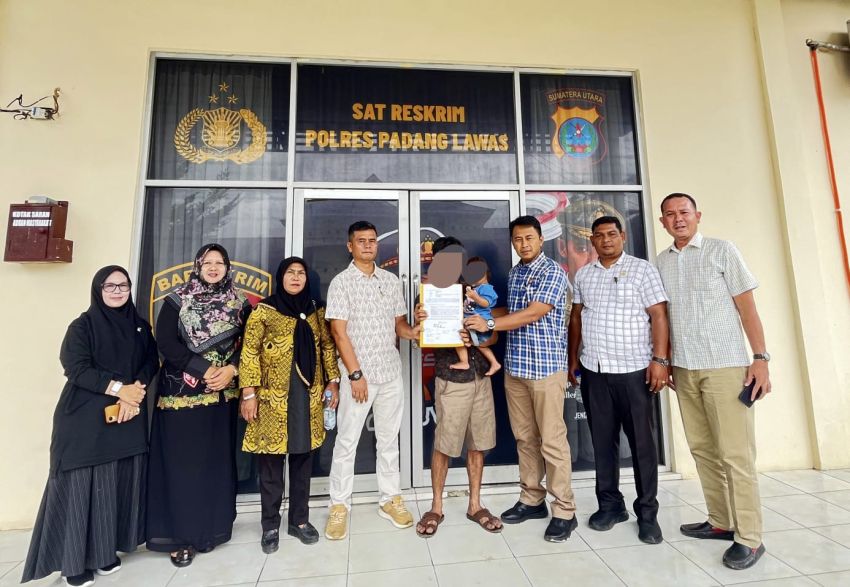 Sat Reskrim Polres Padang Lawas Berhasil Pertemukan Kembali Balita dengan Orang Tua