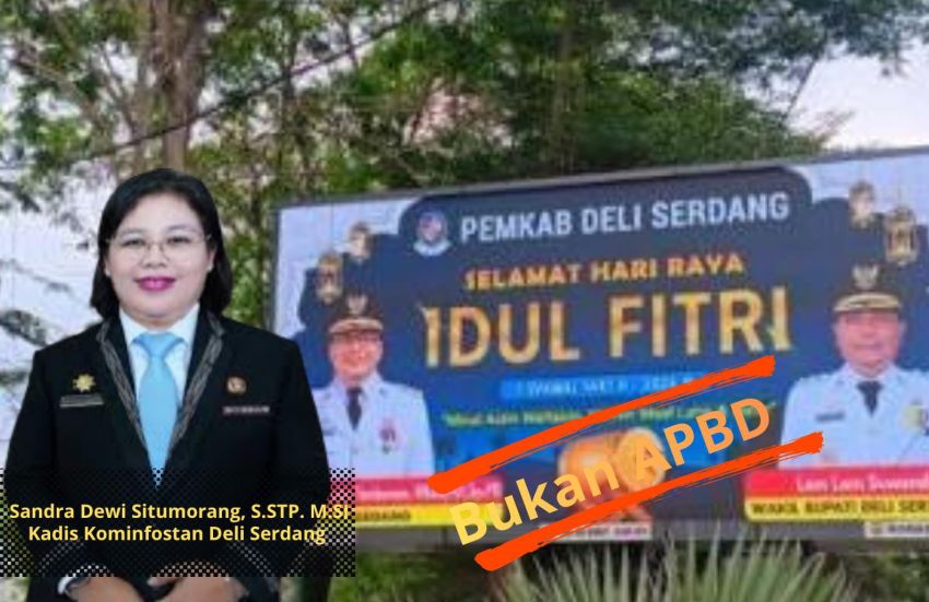Videotron Ucapan Idul Fitri Bupati & Wabup di Medan Bukan Dipasang Pemkab Deli Serdang