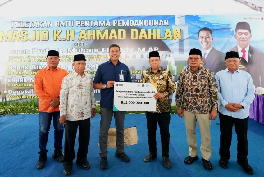 UMSU Resmi Mulai Pembangunan Masjid KH Ahmad Dahlan di Sampali