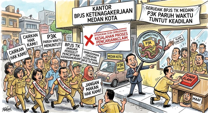 Ombudsman Sumut Temukan Maladministrasi, Desak BPJS Ketenagakerjaan Segera Cairkan JHT PPPK Paruh Waktu di Medan