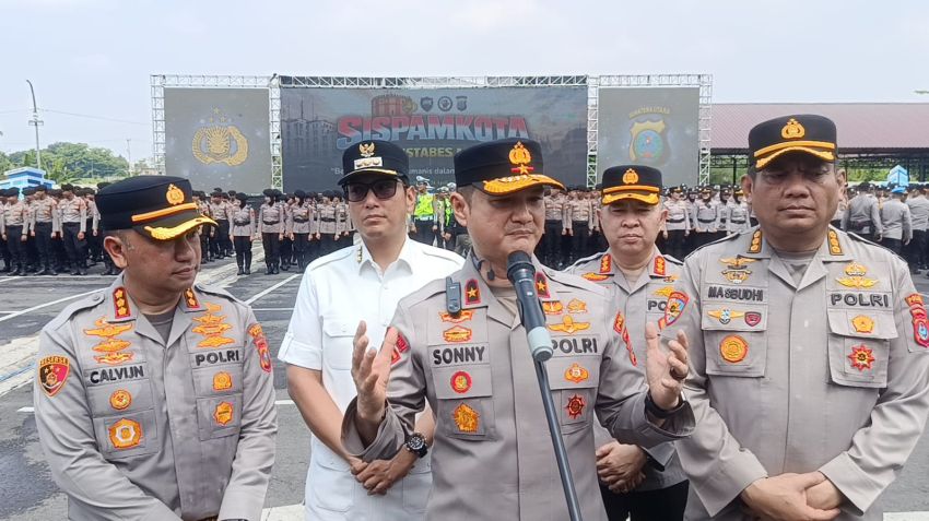 Polda Sumut Gelar Apel Sabuk Kamtibmas dan Simulasi Sispam Kota Skala Besar