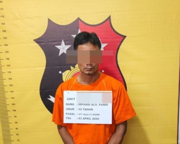 Akhirnya Keok juga... Tabung Gas Dicuri plus Beras 50 Kg, Nginap di Polsek Kualuh Hilir