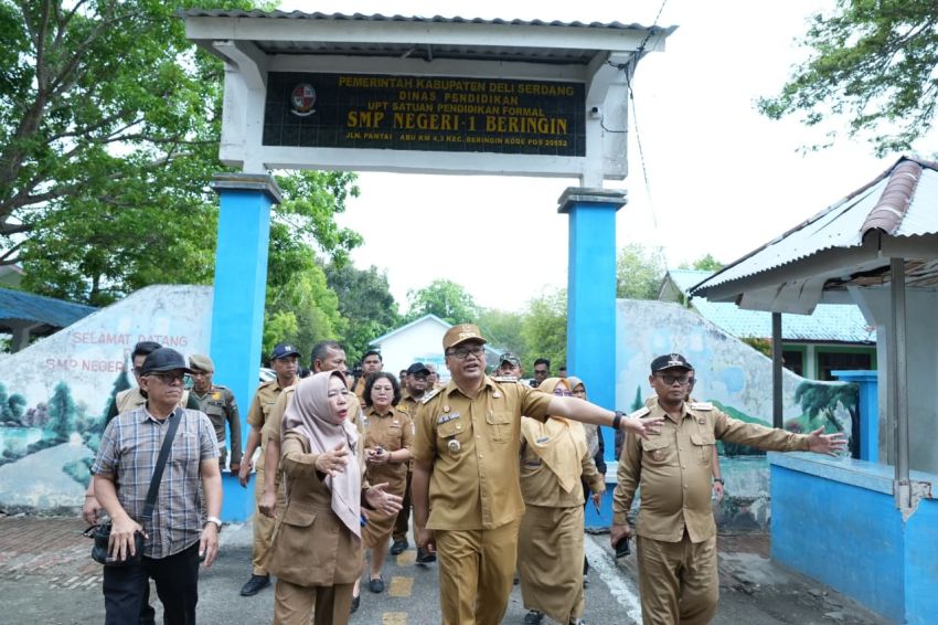 Bupati Deli Serdang Sidak Pustu dan Sekolah, Tekankan Kualitas Layanan dan Fasilitas