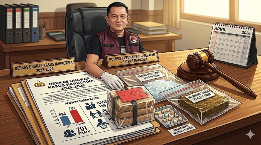 Putus Mata Rantai Peredaran Narkotika, Polres Labusel Tangkap 701 Tersangka
