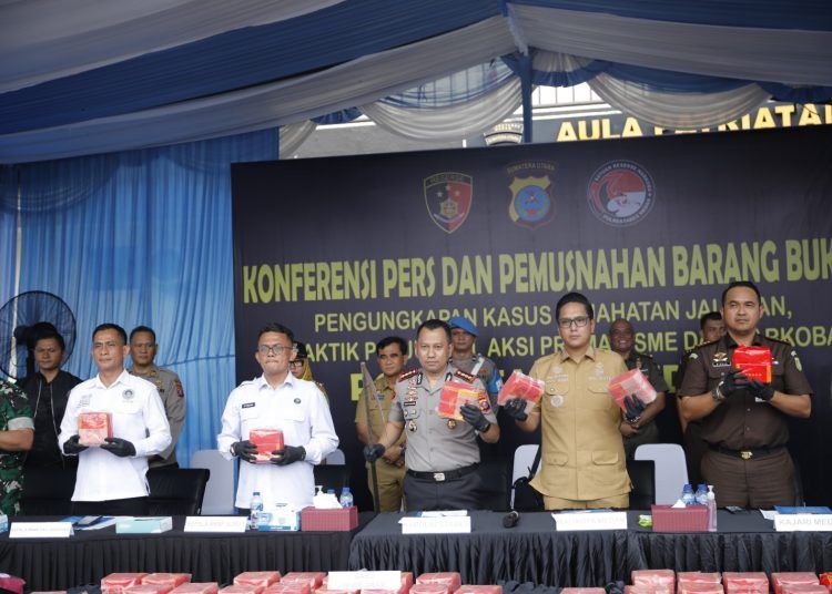 Polrestabes Medan Libas 119 Kasus Kejahatan dan Tangkap 184 Tersangka, Narkoba Jadi Biang Kerok