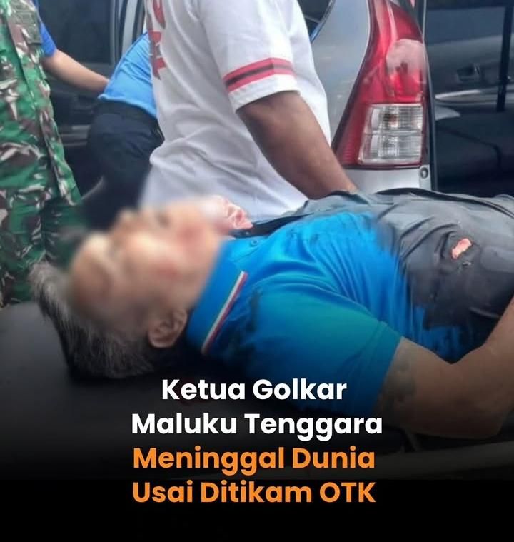 Ketua Golkar Maluku Tenggara Tewas Ditikam OTK