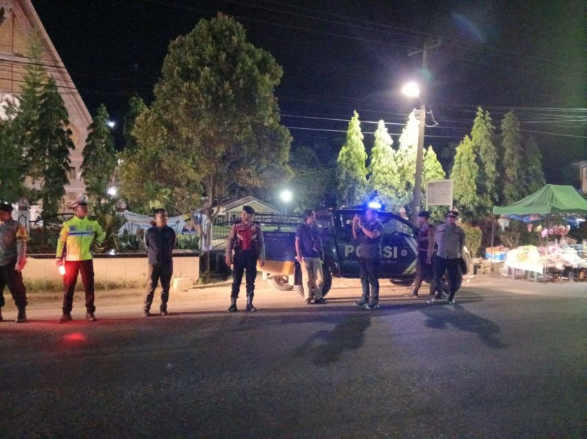 Polres Tapteng Gelar Patroli Blue Light di Sejumlah Titik Rawan