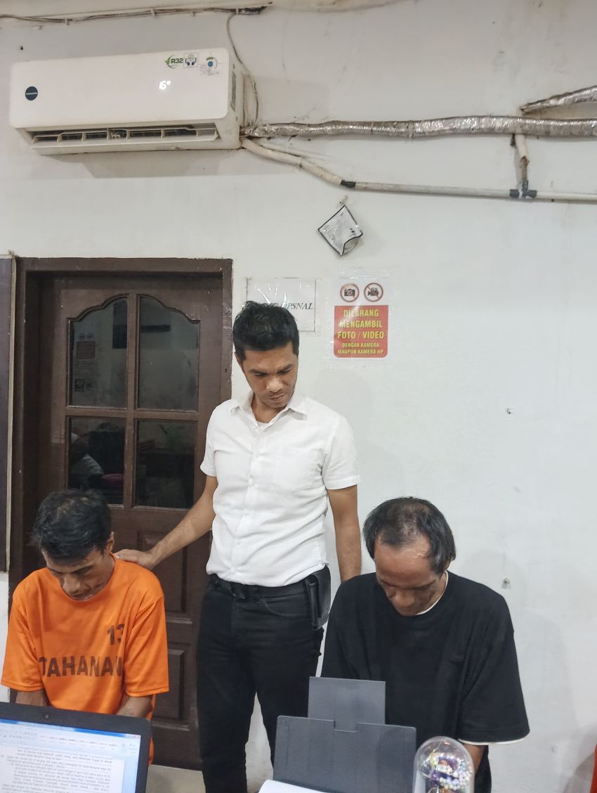 Curi Sepeda Motor milik Parnap, Dua Pria   Gol Masuk  Polsek Medan Kota