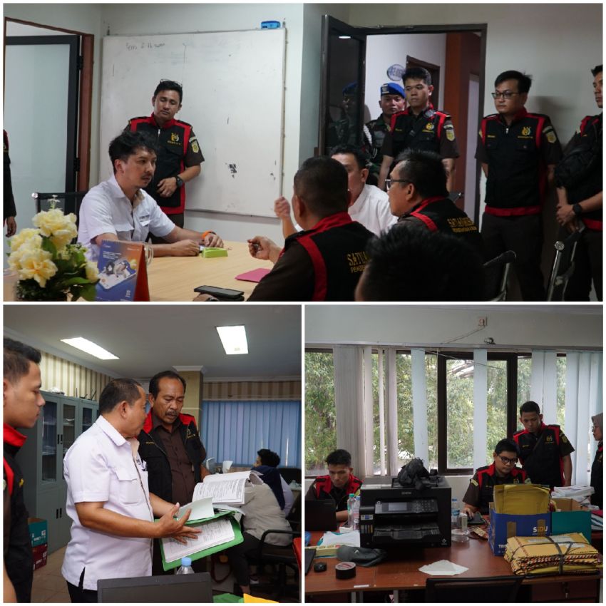 Tim Penyidik Kejatisu Geledah Kantor Satuan Kerja Perumahan Dan Kawasan Pemukiman Sumatera ll