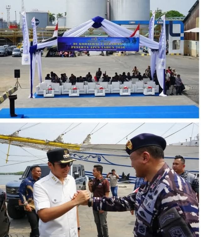 KRI Bima Suci Tiba di Belawan ,Rico Waas Siap Kenalkan Potensi Medan ke Mata Dunia