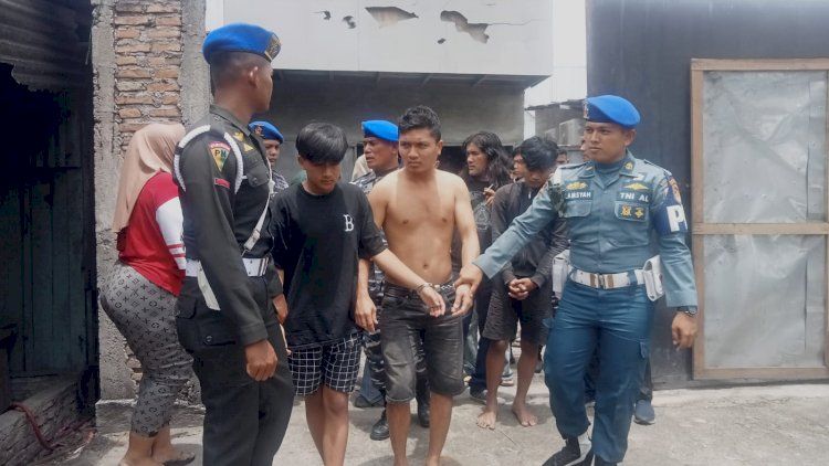 Tim Gabungan Gerebek Lokasi Rawan Kriminal di Belawan, 4 Orang Diamankan