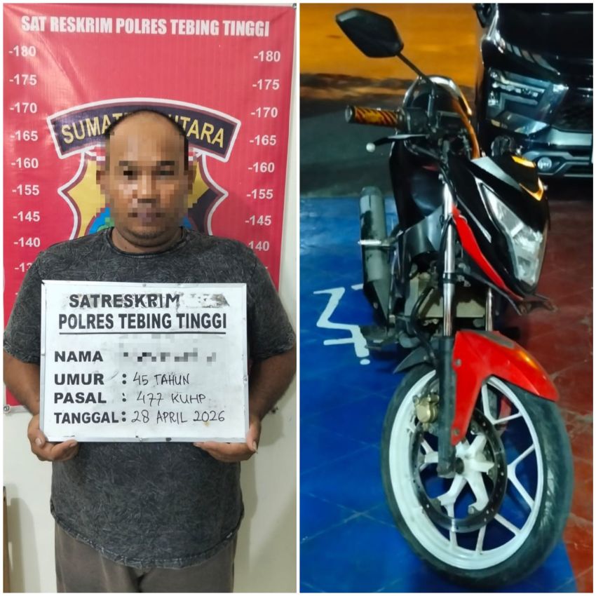 Spesialis Curanmor "Lengket" Oleh Sat Reskrim Polres Tebing Tinggi