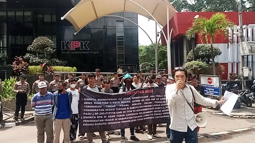 MADILOG Sumut Geruduk Kementerian PU dan KPK RI, Desak Pengusutan Dugaan Korupsi Proyek Irigasi Rp4 Miliar