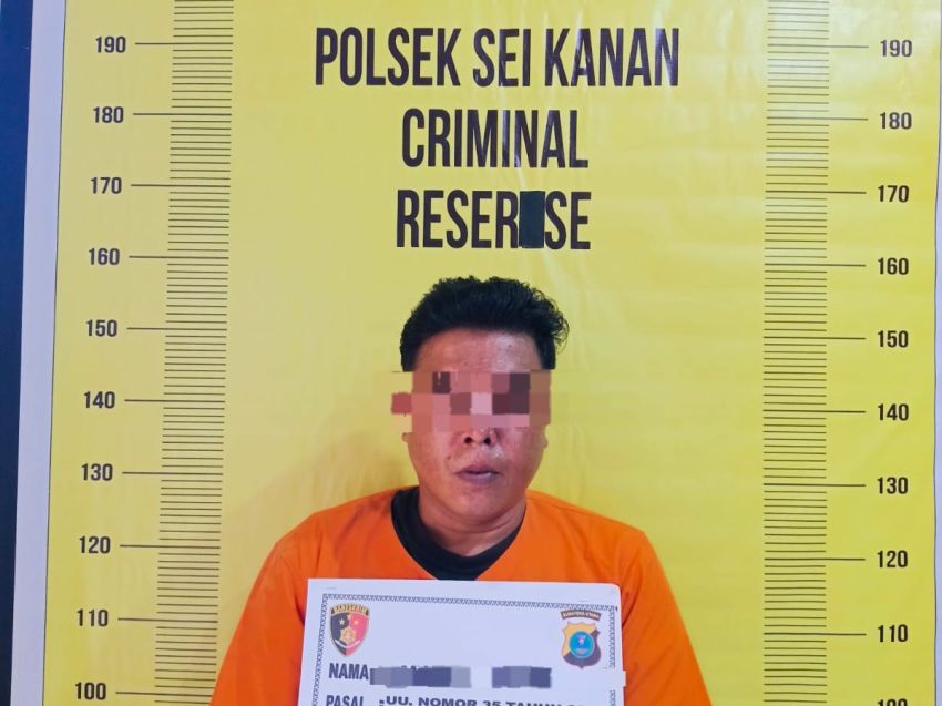 Polsek Sungai Kanan Ringkus Residivis Pengedar Sabu di Marsonja, Barang Bukti Disembunyikan di Dompet