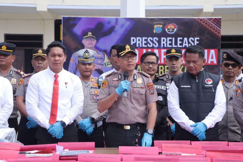 Polres Karo Tuntaskan Puluhan Kasus dalam 100 Hari