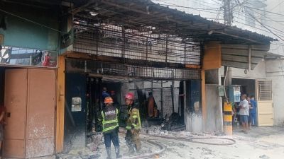 Toko Cat di Medan Marelan Terbakar, 1 Orang Tewas Terpanggang