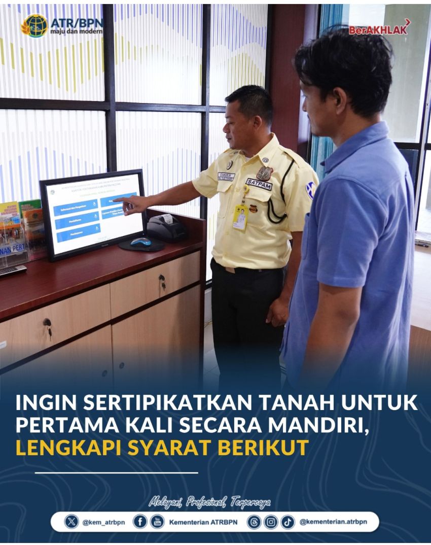 Ingin Sertipikatkan Tanah secara Mandiri, Ini Syaratnya