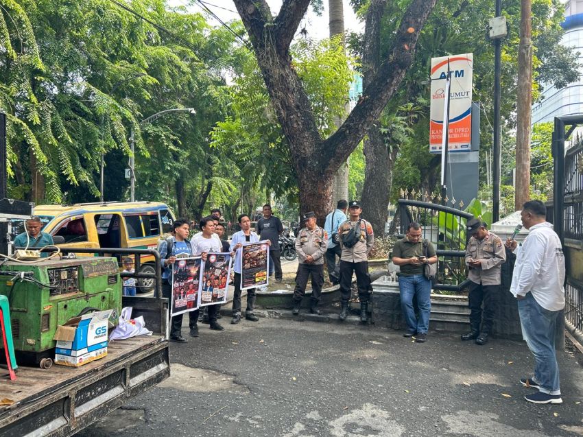 Gelar Aksi di DPRD, FABEM Sumut Soroti Kebijakan RUPTL