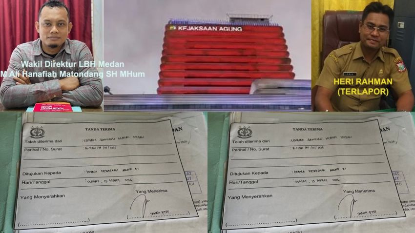 LBH Medan Laporkan Kasi Oharda  Kejati Sumut ke Komjak dan Jamwas