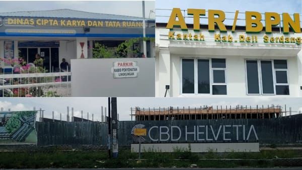 PAD Deliserdang Bocor, Ruko CBD Helvetia Dibangun Tanpa PBG