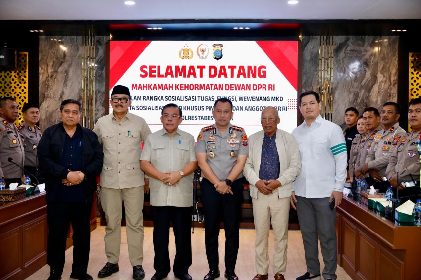 MKD DPR RI Kunjungi Polrestabes Medan, Sosialisasikan Tugas dan TNBK Khusus