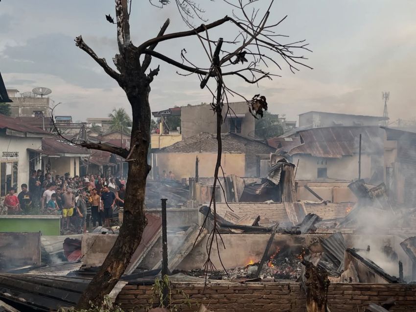 UPDATE Kebakaran Rantauprapat: 10 Rumah Terdampak, Kerugian Capai Rp900 Juta di Tengah Insiden Amuk Massa