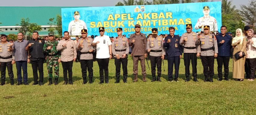 Wali Kota Medan Rico Waas Hadiri Apel Akbar Sabuk Kamtibmas Polda Sumatera Utara