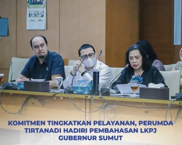 Direksi Tirtanadi Hadiri Rapat Pansus LKPJ Gubernur Sumut 2025 di DPRD Provsu