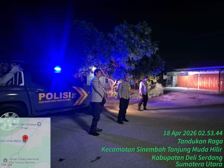 Patroli Blue Light Polresta Deli Serdang Sisir Pemukiman Penduduk, Pusat Aktivitas Ekonomi dan Objek Vital