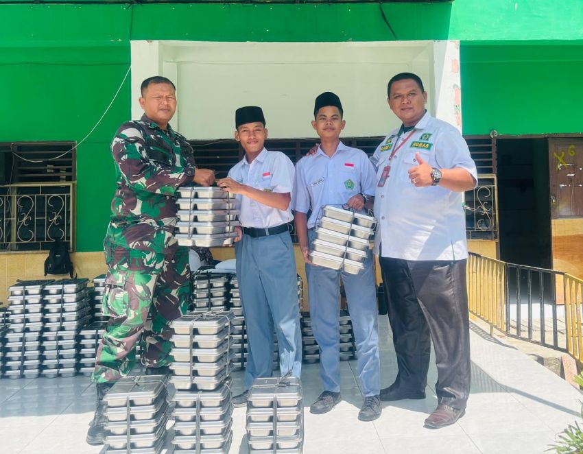 TNI dan MAN Tanjungbalai Kolaborasi Pastikan MBG Berjalan Lancar