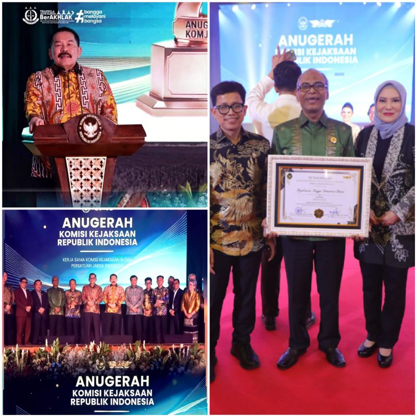 Kejati Sumatera Utara Raih Penghargaan Kategori Kejaksaan Tinggi Type-A Berprestasi