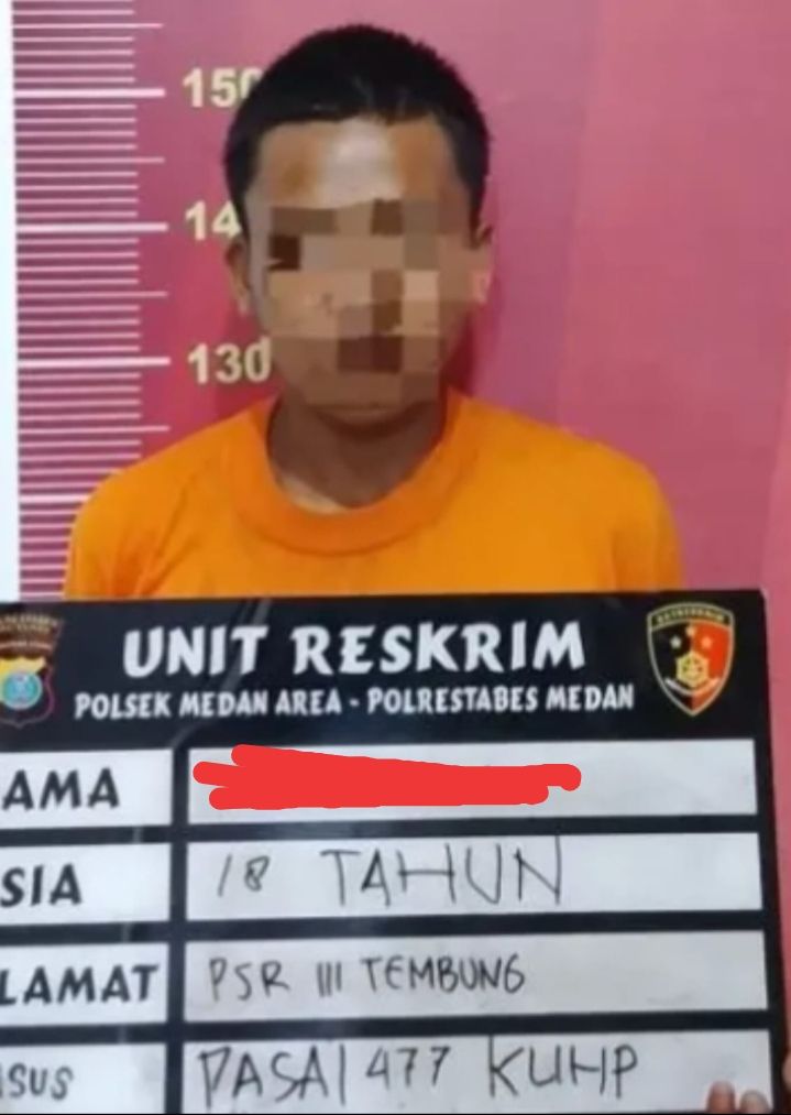 Pria Pembongkar Rumah Warga Diringkus Tekab Polsek Medan Area