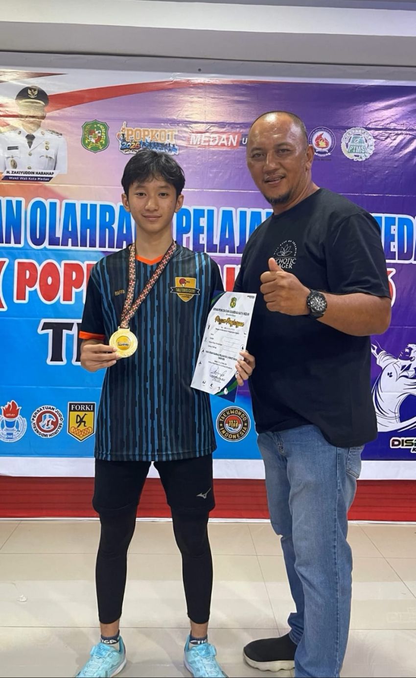 Raffa Ramadhan Raih Juara 1 Kumite Tennis Meja Di Popkot Medan 2026
