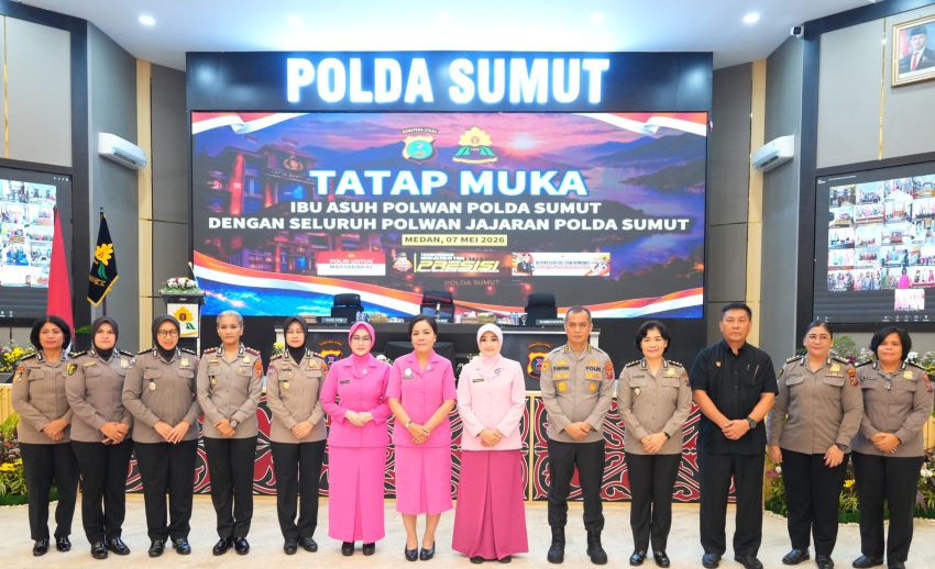 Ibu Asuh Polwan Polda Sumut Tekankan Integritas dan Soliditas Personel