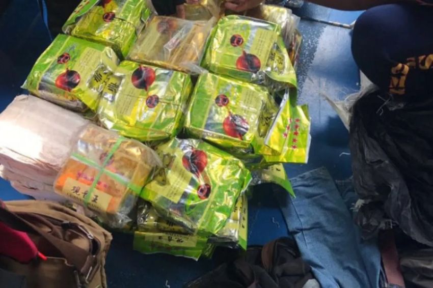 Diduga Sabu Diamankan Bea Cukai Dari Sampan Kaluk di Sungai Asahan
