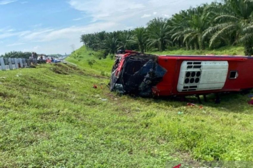 Bus Halmahera Kecelakaan di Tol Sergai, 4 Penumpang Tewas