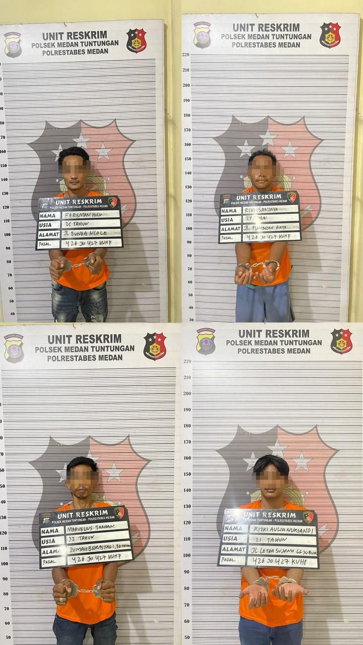 Warnet di Medan Tuntungan Diduga Jadi Lokasi Judi Online, Lima Orang Ditangkap