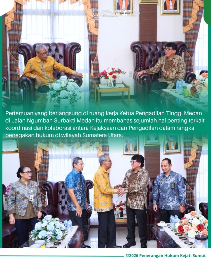 Pimpinan PT.BNI Kantor Wilayah Medan Kunjungi Kejati Sumut
