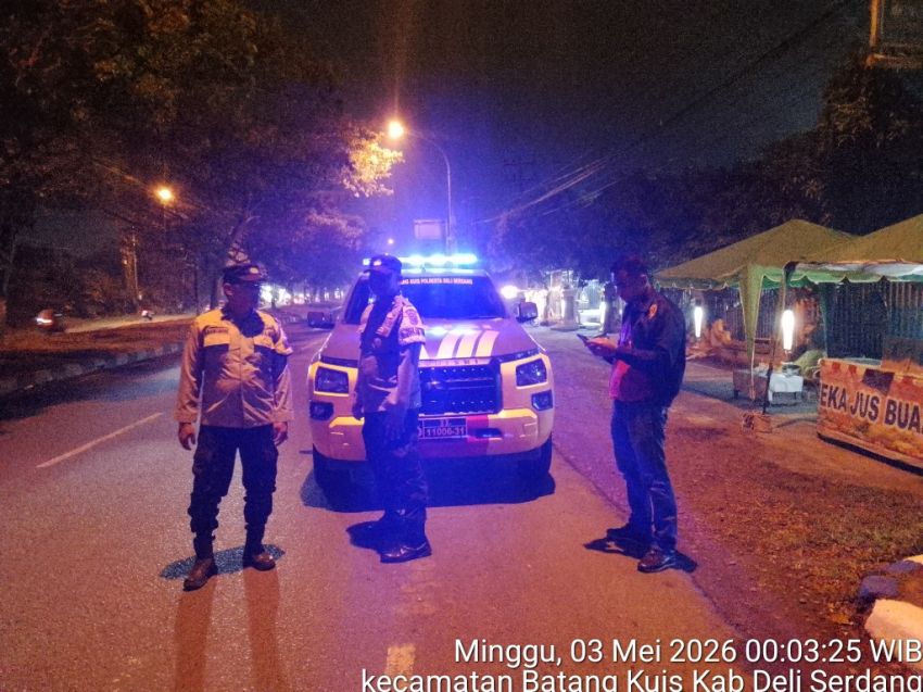Patroli Blue Light Ditingkatkan, Polresta Deli Serdang Perkuat Kehadiran Polisi di Malam Hari