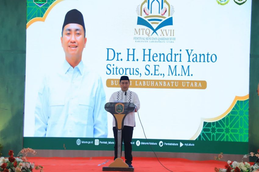 Bupati Hendri Yanto Buka MTQ dan FSQ Labura 2026