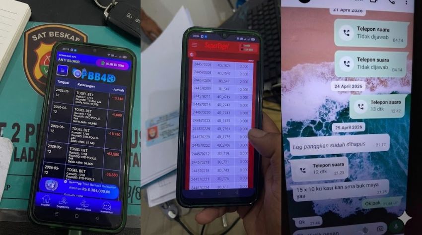 Polres Labusel Obrak-Abrik Sarang Judi Online di Warung Tuak, Bandar Situs Internasional Diciduk