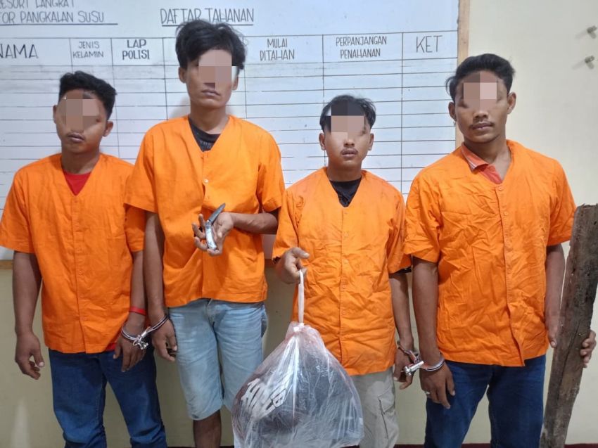 Anak Muda Tewas Dikeroyok, 4 Pelaku Diciduk