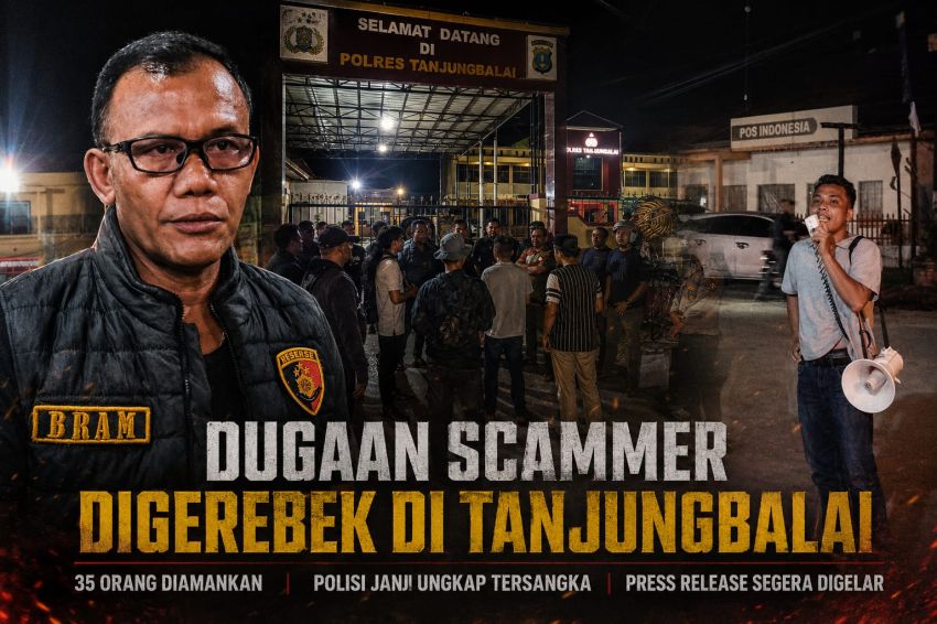 Rumah Digerebek, 35 Orang Diduga Tukang Lodes Online Diangkut