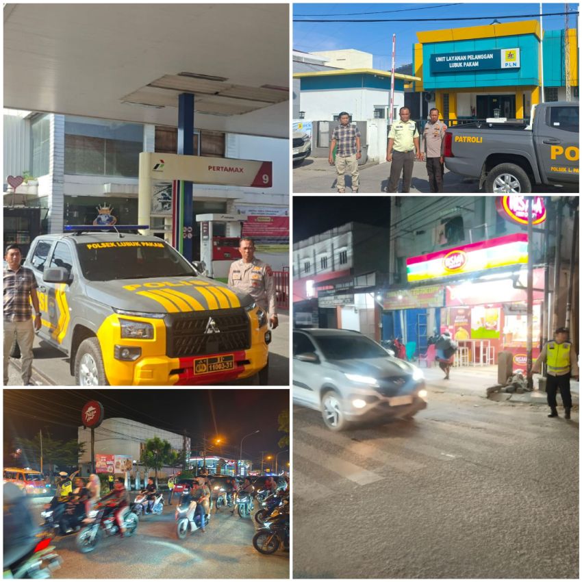 Polresta Deli Serdang Intensifkan Patroli Pengamanan Saat Blackout, Situasi Tetap Kondusif