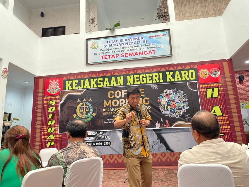 Pererat Kebersamaan, Kajari Karo Dukung Wartawan Tetap Kompak